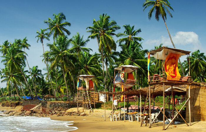 Night Beach Hut in India